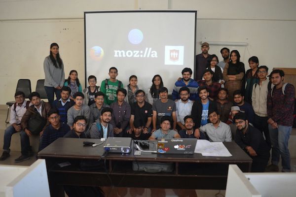 Group photo at Mozilla AMU