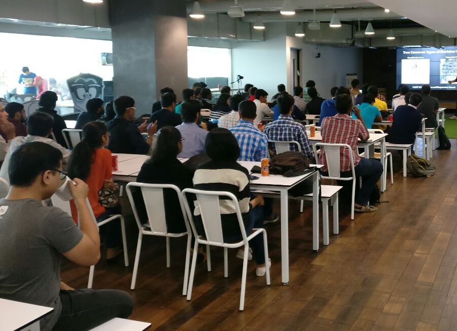 Crowd willing to learn about contributing to Marionette